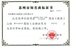 蘇州市知名商標(biāo)